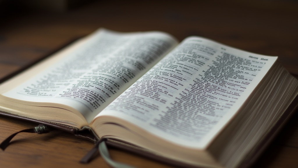 A closed bible.
